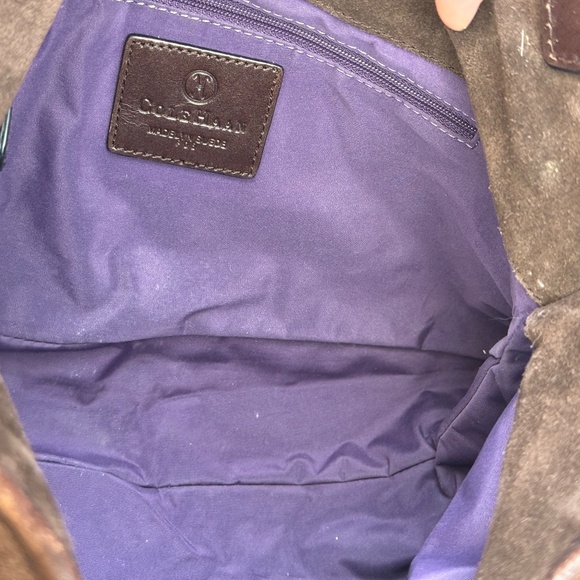 Cole Haan Brown Suede and Leather Purse - Picture 7 of 14